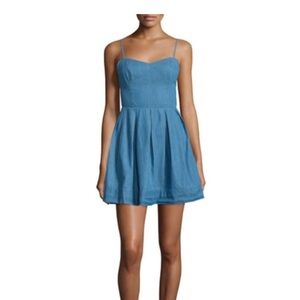 Lovers + Friends Blue Denim Mini Dress